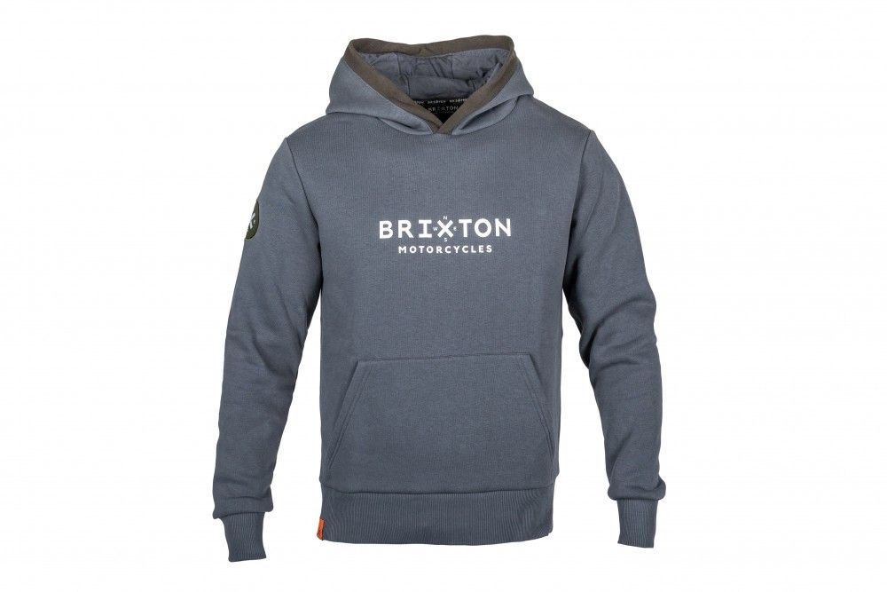 Brixton kapucnis pulóver szürke - férfi