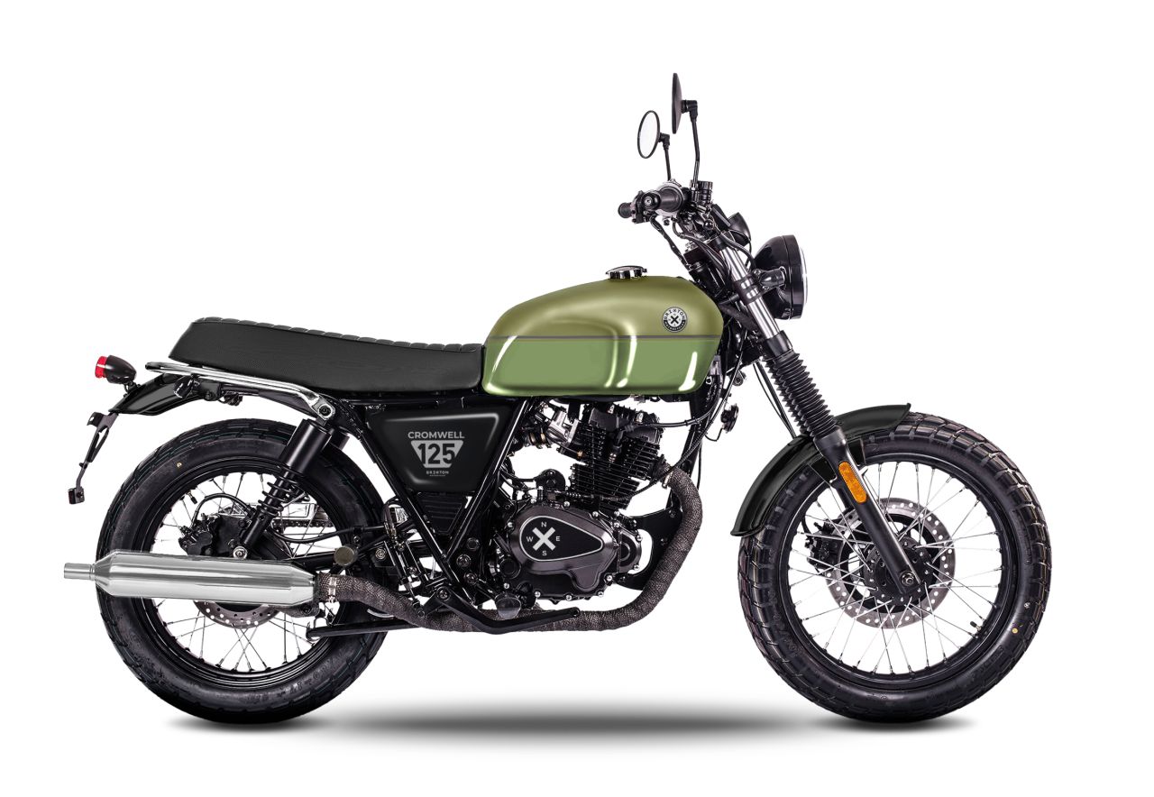 Brixton Cromwell 125 ABS, Oliva zöld, EURO V+. L3e-A1 Brixton Cromwell 125 ABS, Oliva zöld, EURO V+. L3e-A1