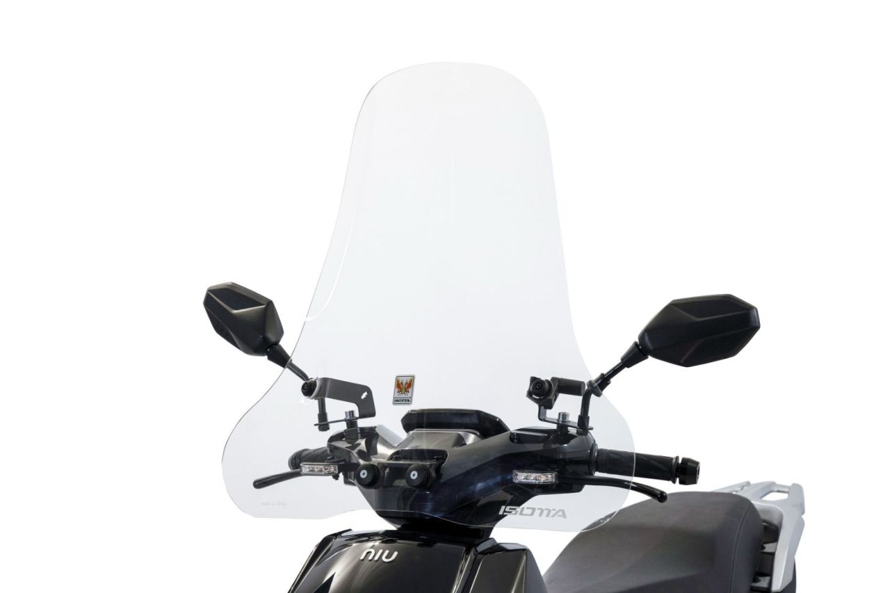 NIU robogó szélvédő plexi szett FQi500 magas, átlátszó (Isotta)