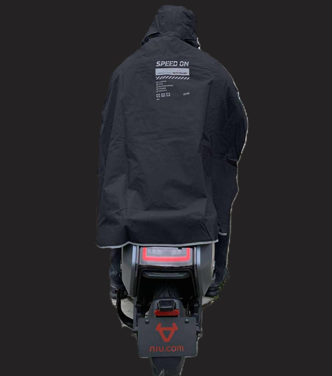 NIU robogós poncho, XL-XXL, antracit szürke NIU robogós poncho, XL-XXL, antracit szürke