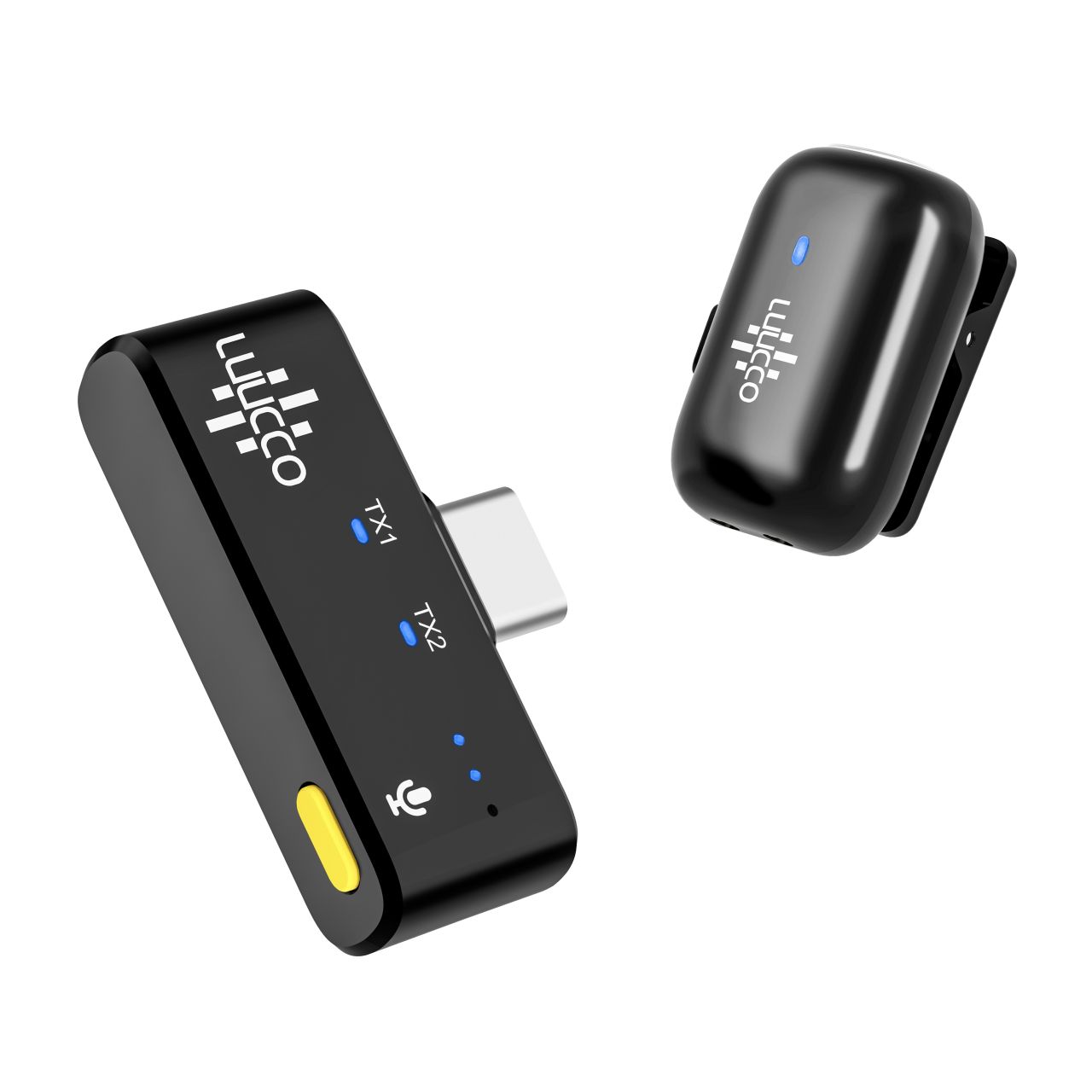 Luucco MiniPods K2 vezeték nélküli csíptetős lavalier wireless mikrofon szett telefonhoz USB-C /Lightning