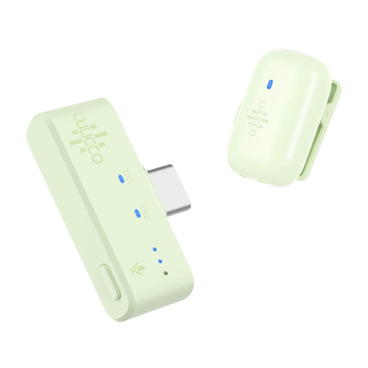 Luucco MiniPods K2 vezeték nélküli csíptetős lavalier wireless mikrofon szett telefonhoz USB-C /Lightning