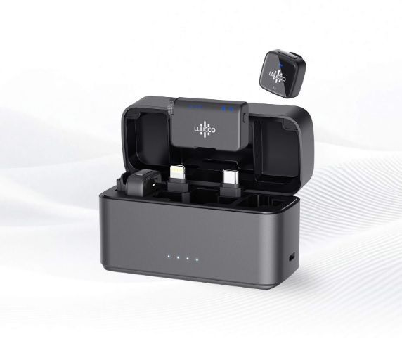 LUUCCO AirMic Combo vezeték nélküli csíptetős lavalier mikrofon szett Android/iPhone LUUCCO AirMic Combo vezeték nélküli csíptetős lavalier mikrofon szett Android/iPhone