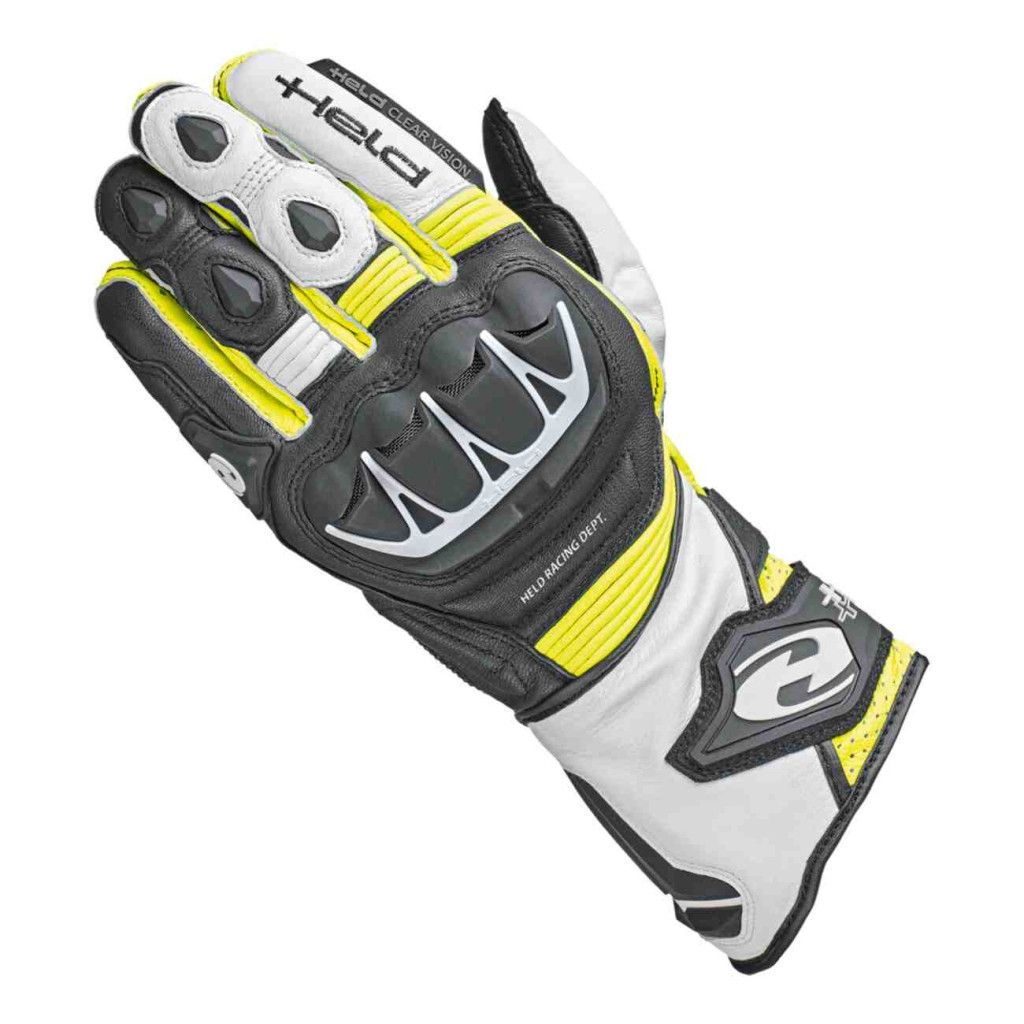 HELD motoros kesztyűk, Evo-Thrux II, fekete-neonsárga