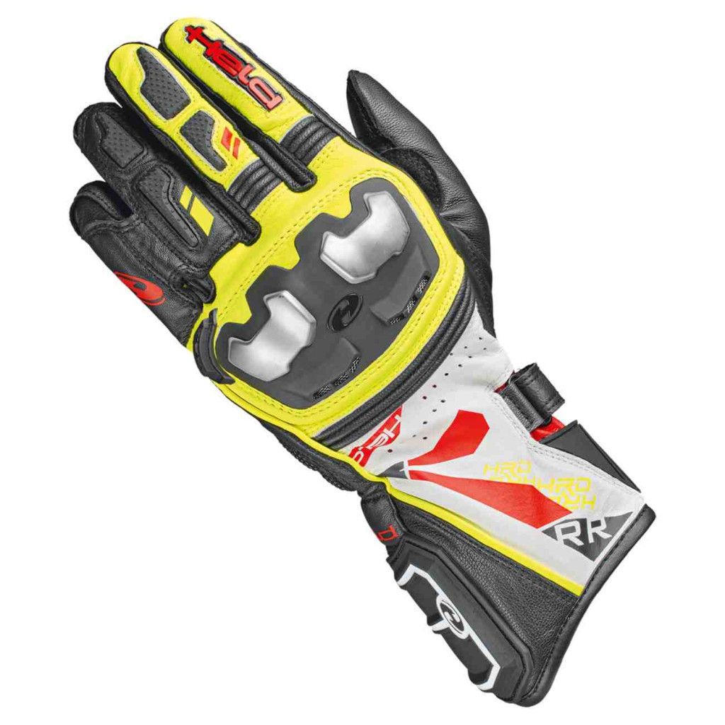 HELD motoros kesztyűk, Akira RR, fekete-neonsárga