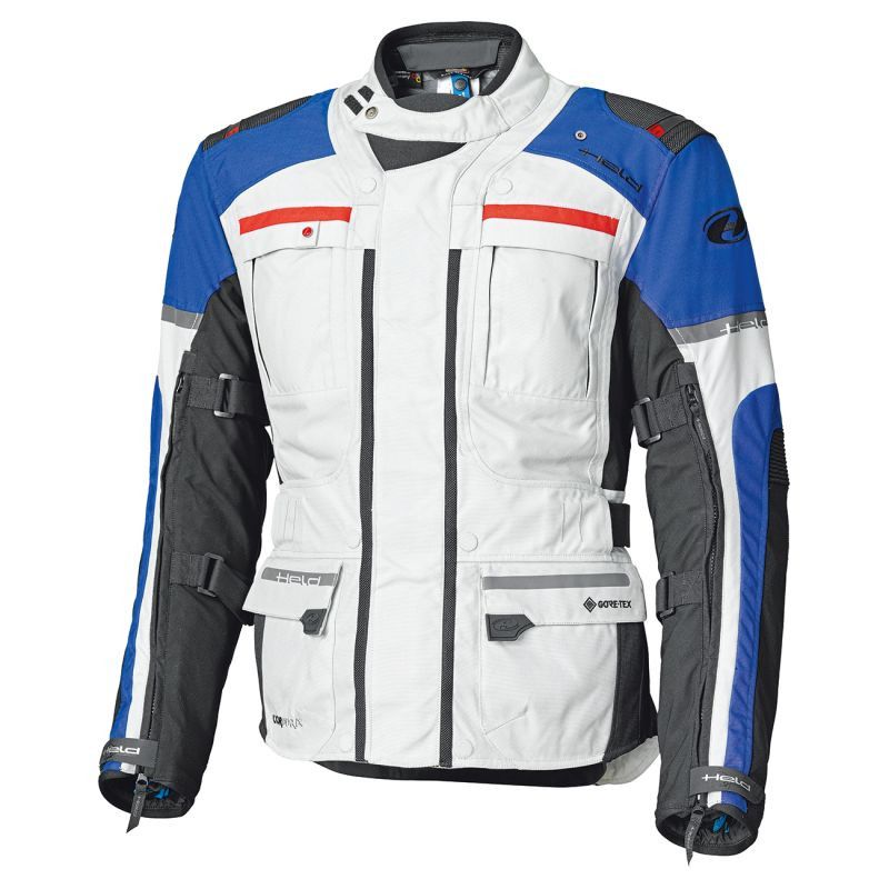HELD motoros textil ruházat, Carese Evo, szürke-kék