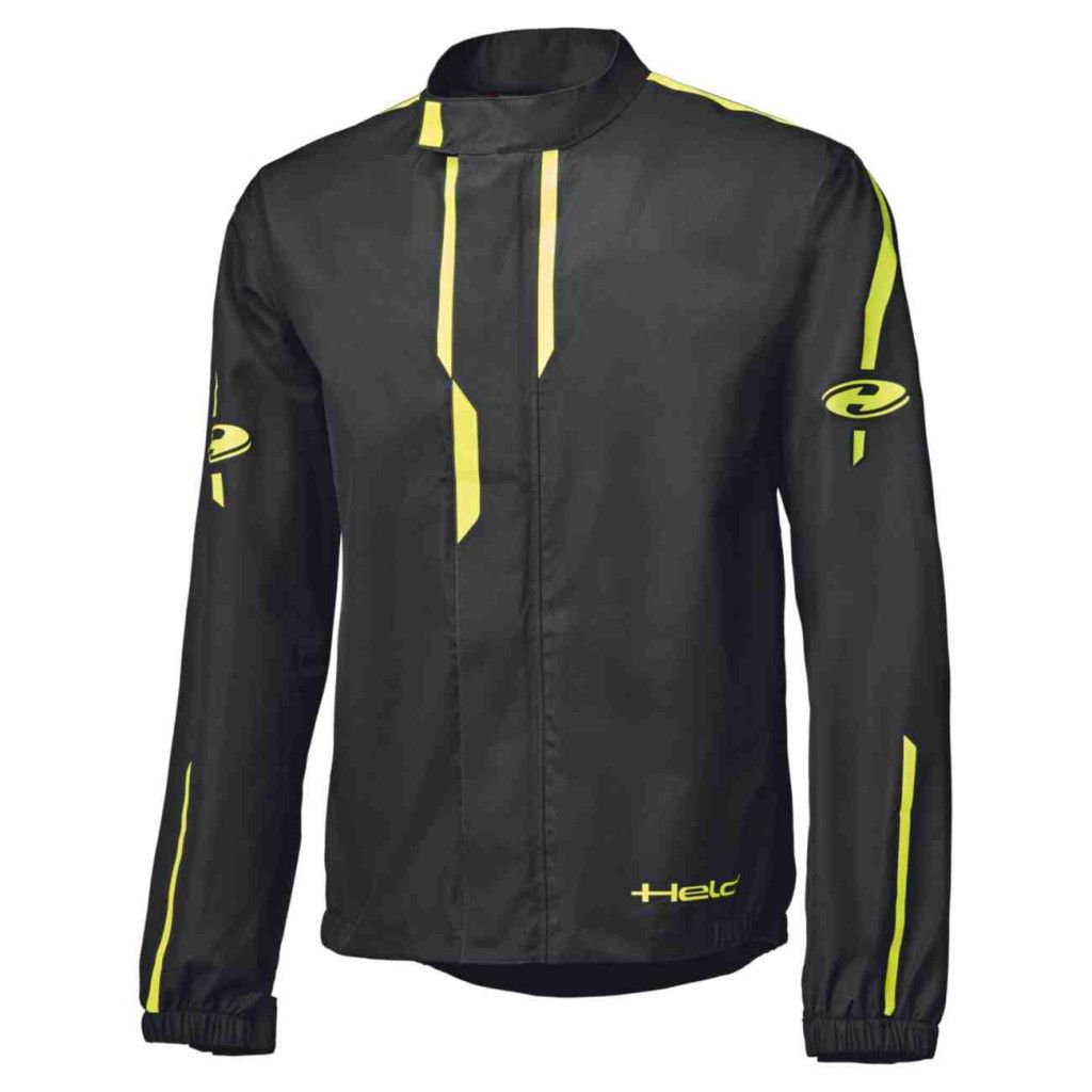 HELD motoros esővédő ruházat, Rainstorm Top, fekete-neonsárga
