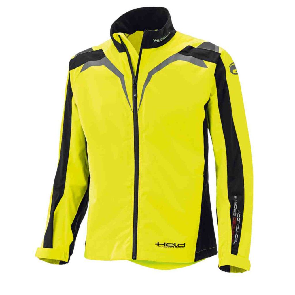 HELD motoros esővédő ruházat, Rainblock 2 Top, fekete-neonsárga